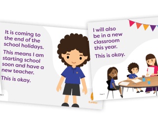 Printable Social Story - New teacher and classroom