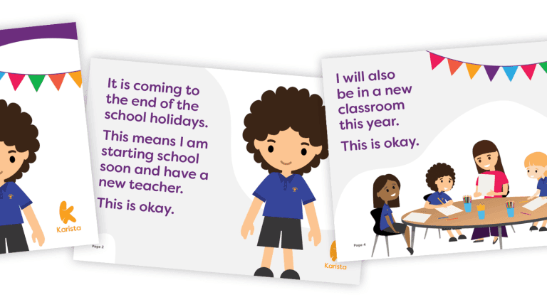 Printable Social Story - New teacher and classroom